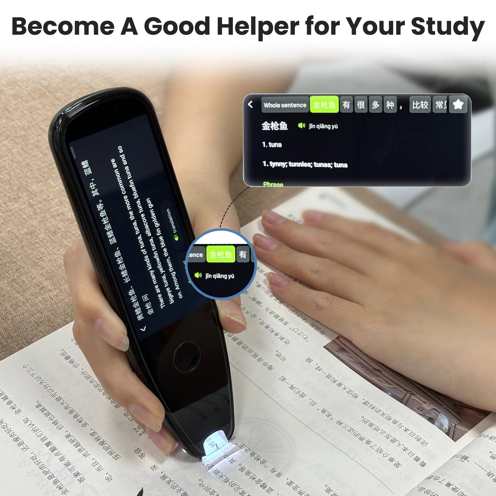 X5PRO Smart Scanning Translator Pen Offline+WIFI Real Time Translation Scanner Text Scanning Photo Reading Translate Dictionary