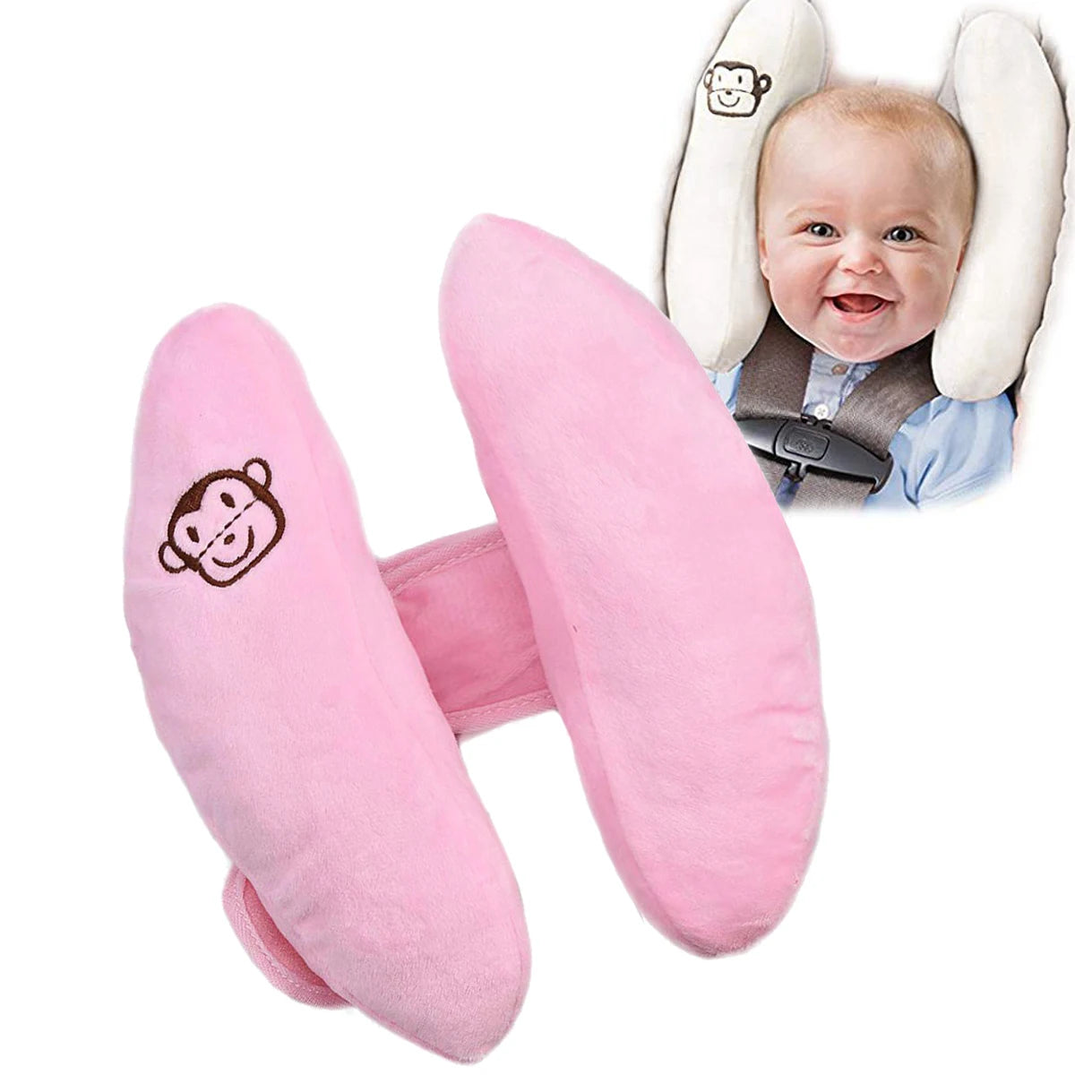 banana shaped Infant Safety Car Seat Stroller Pillow Baby Head Neck Support Sleeping Pillows Adjustable Cushion Accessories