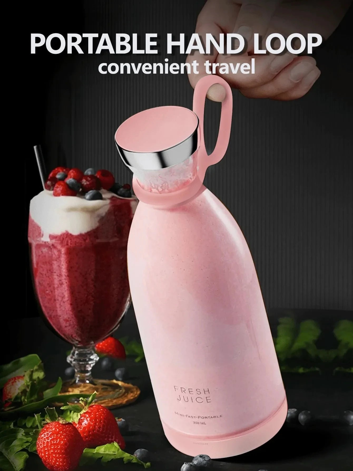 Wireless Charging 4 Blades Electric Juicer Mini Portable Blender Fruit Mixers Extractors Multifunction Juice Maker Machine
