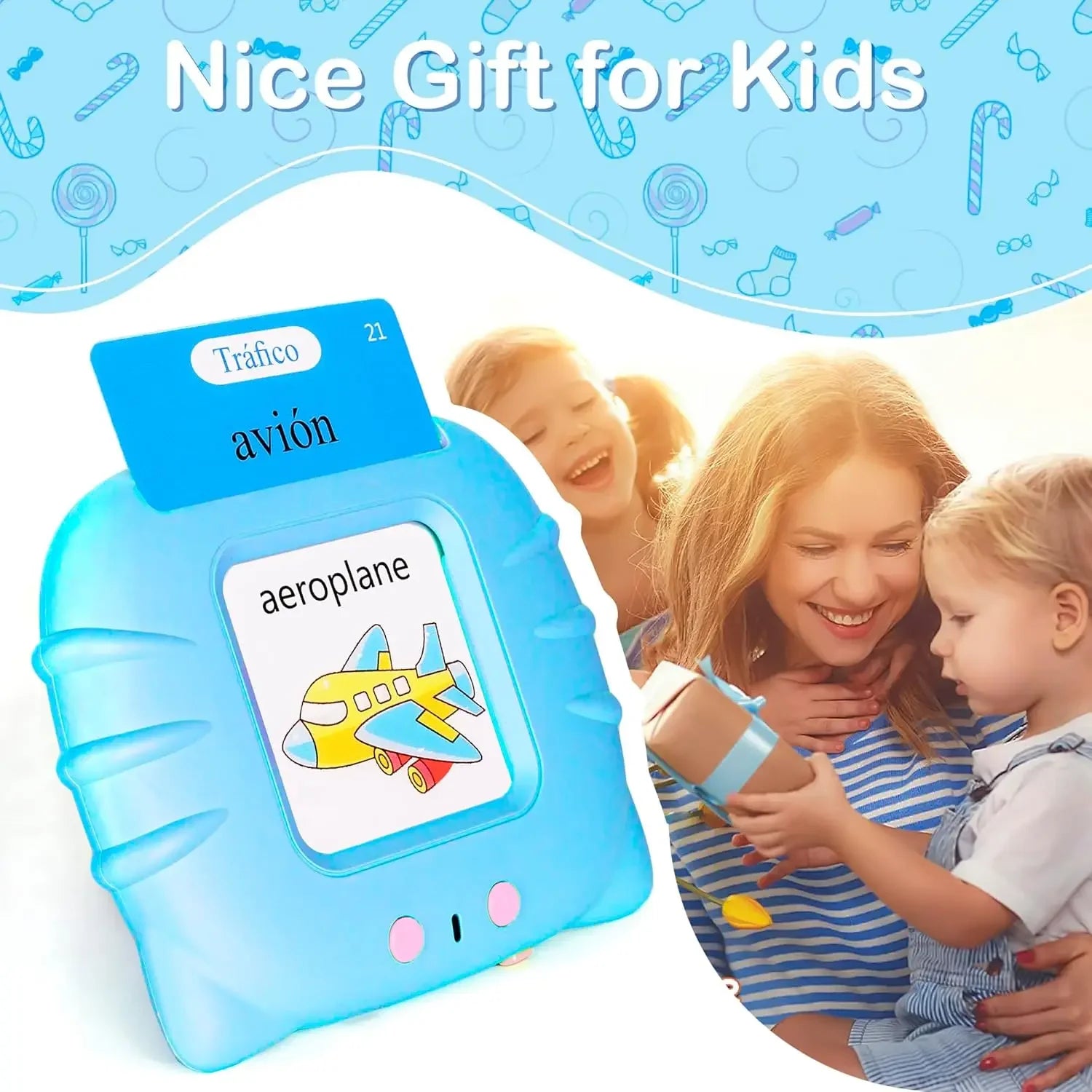 510 Spanish Flash Cards for Kids – Montessori Learning Toy for Toddlers