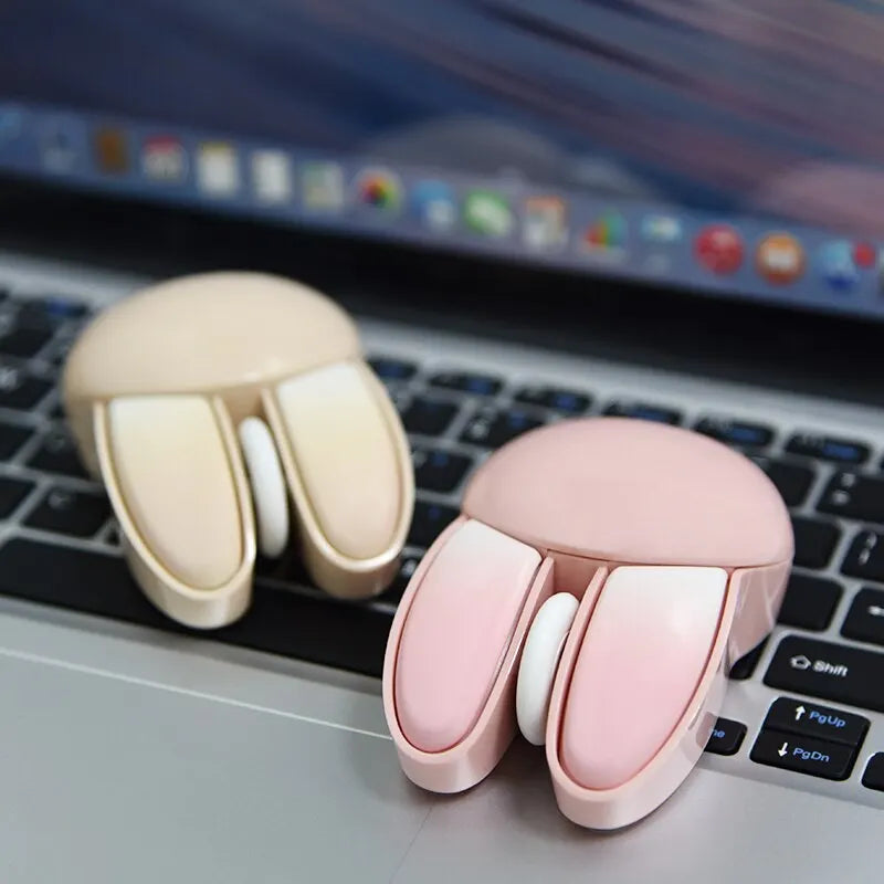 MOFII Wireless Silent Mouse, Cute Rabbit Design, 2.4 GHz USB Mini Receiver Optical Mouse for Laptop, PC, Computer, Notebook
