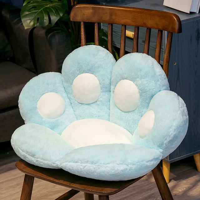 Soft Seat Cushion, Floor Pillow Cat Paw Shape, Office Chair Cushion