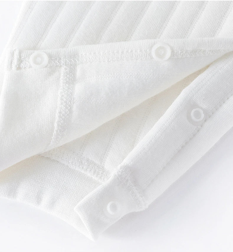 Newborn Long Sleeve Romper - 100% Cotton Baby Jumpsuit for All Seasons