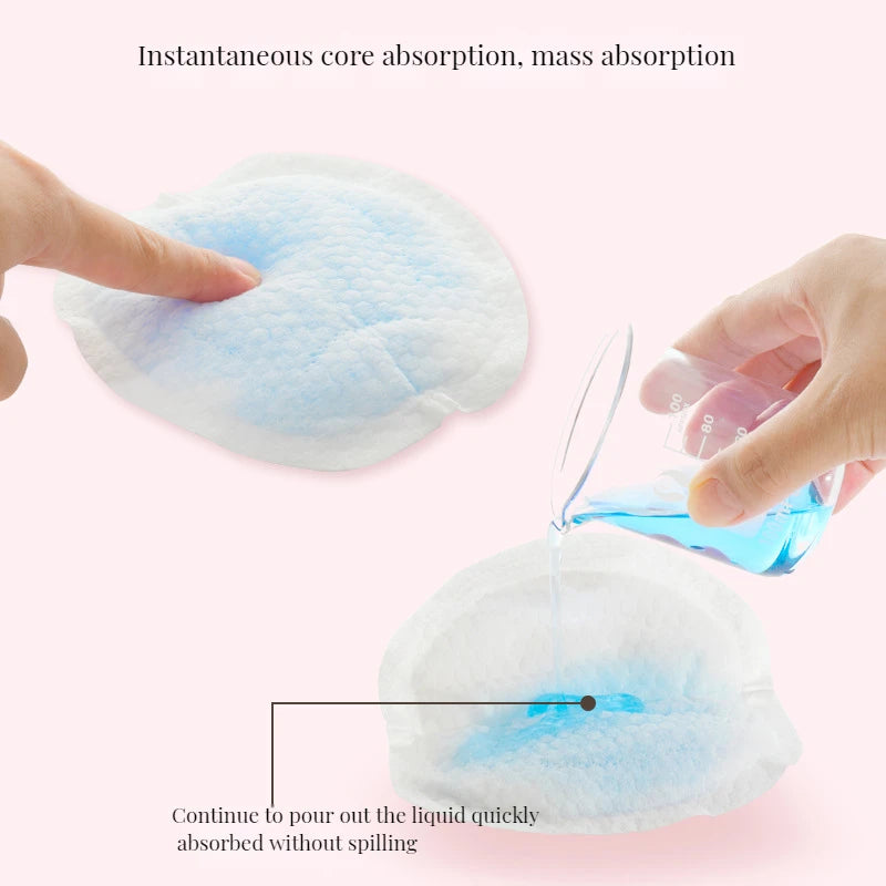 Breast Pads Nursing Disposable, Slim Super Absorbent Breathable Cotton