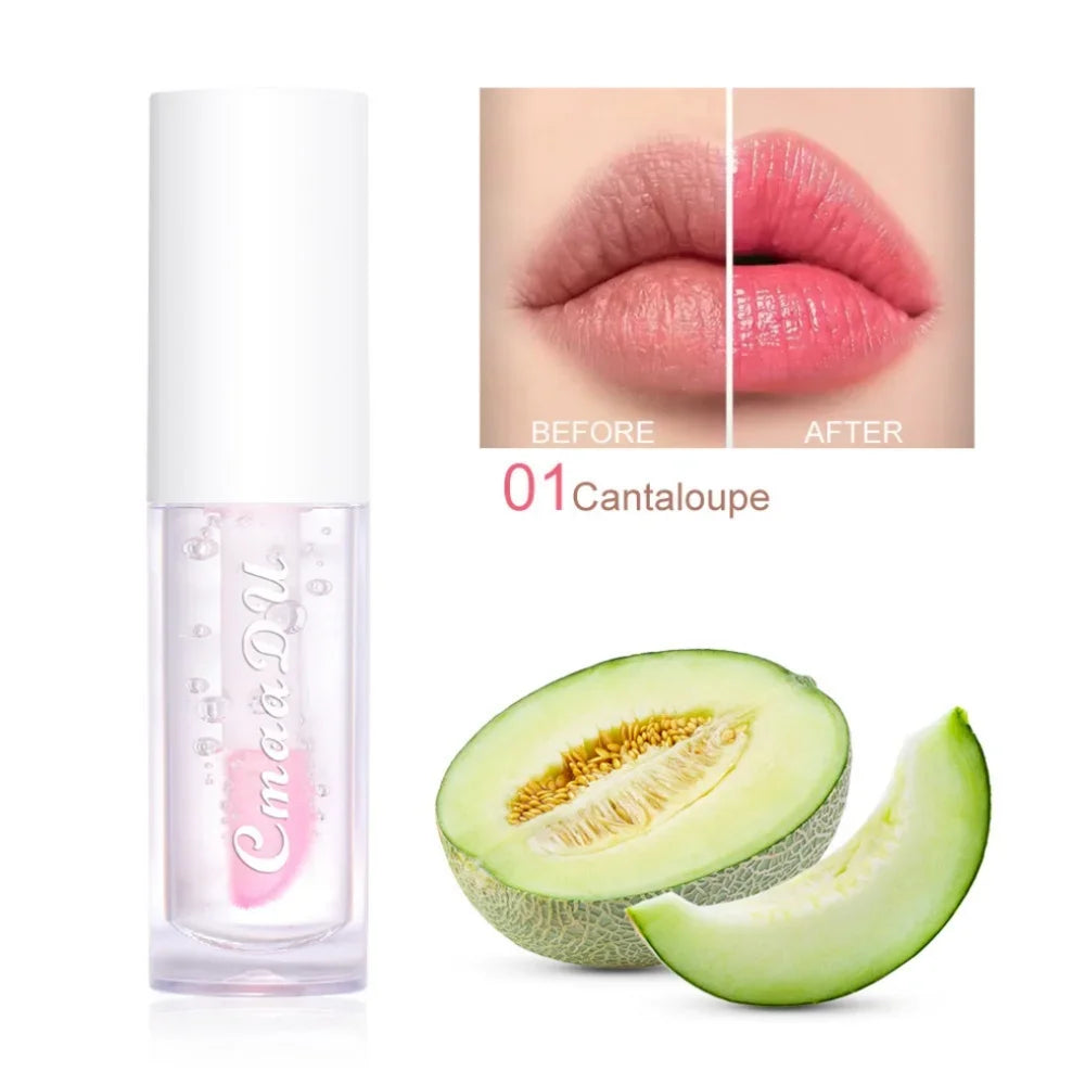 6pcs Set Fruit Lipgloss Nourishes Color Chaging Lip Gloss Repair Your Lip Skin Moisturizing Lip Oil Makeup Lip Glaze Set 