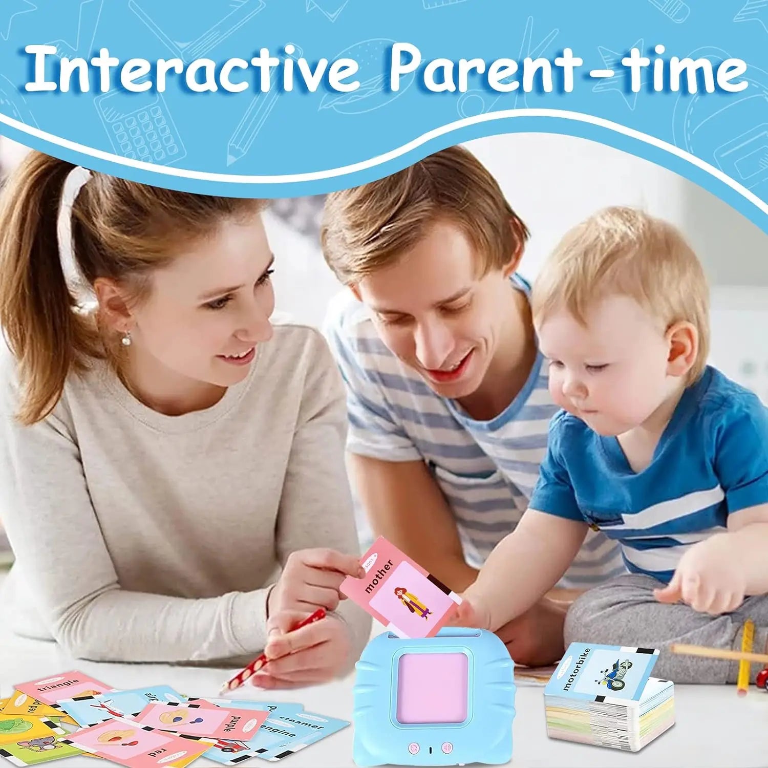 Education Flash Card 224 Words Talking, Montessori Autism Sensory Toys