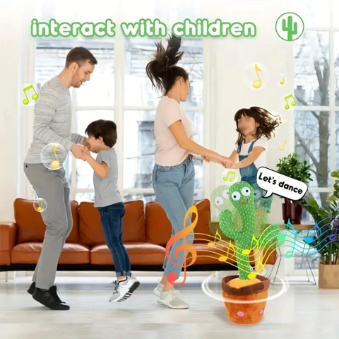 Dancing Talking Cactus Toys - Singing, Mimicking & Recording for Kids