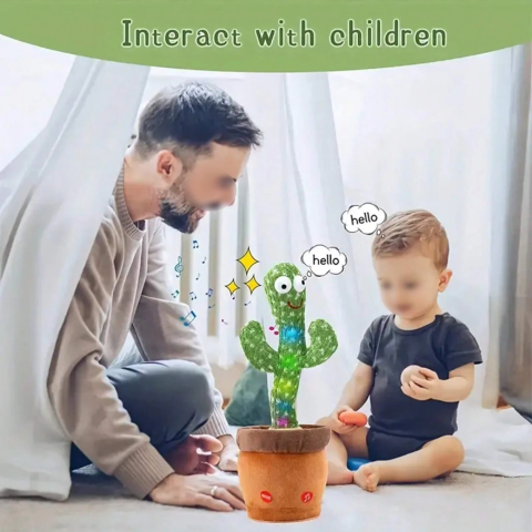 Dancing Talking Cactus Toys - Singing, Mimicking & Recording for Kids