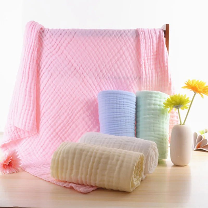 Muslin Blankets: Baby Swaddle Newborn Wrap, Stroller Cover, Bath Towel