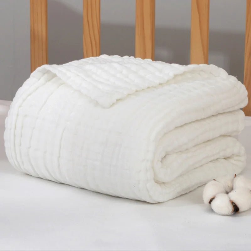 Muslin Blankets: Baby Swaddle Newborn Wrap, Stroller Cover, Bath Towel