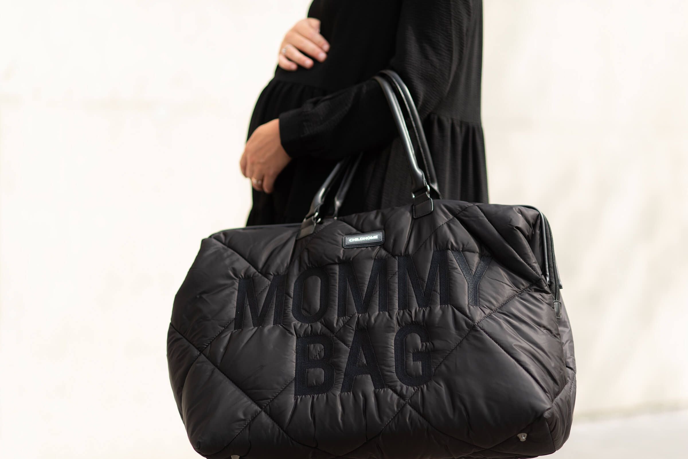 Cloud Comfort Puffer Mommy Bag - Black