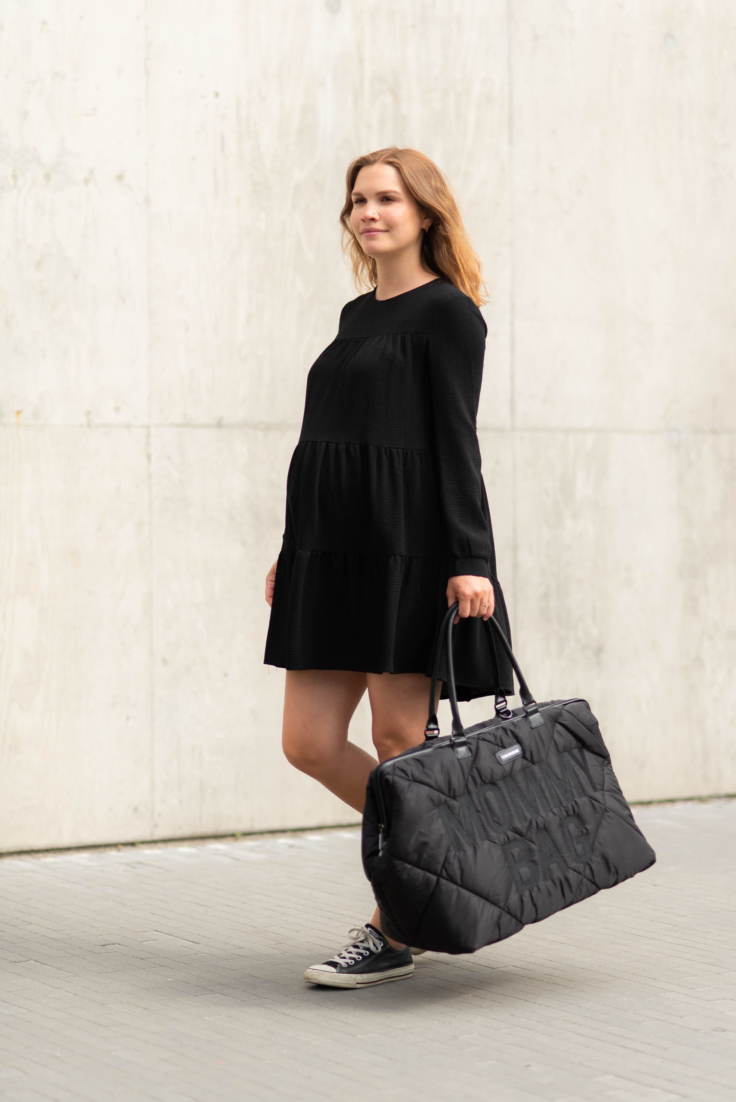 Cloud Comfort Puffer Mommy Bag - Black