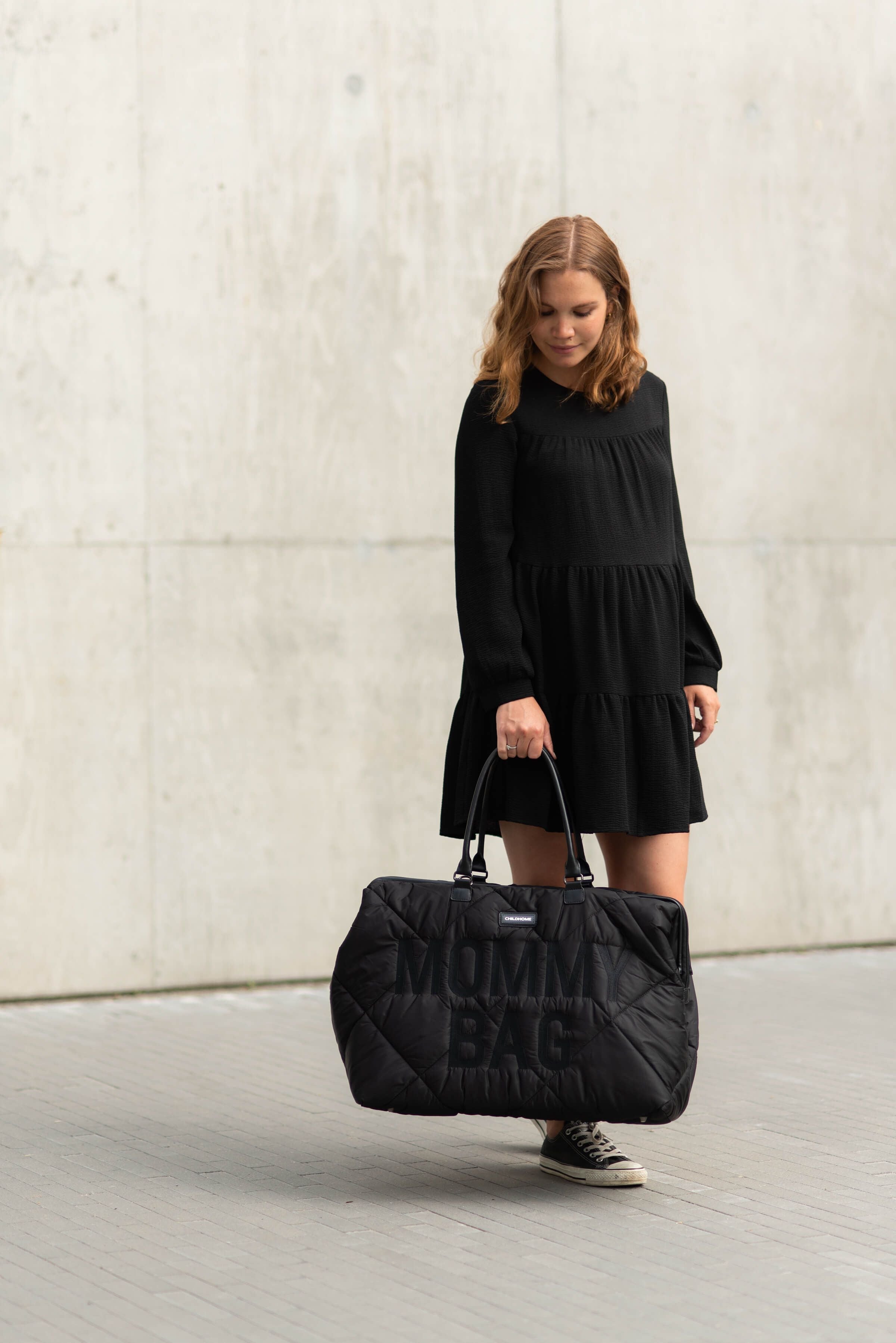 Cloud Comfort Puffer Mommy Bag - Black