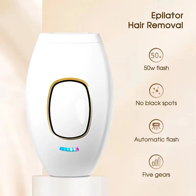 NEW Body Bikini IPL 500,000 Flash Depilator Pulses Permanent Laser Epilator Painless For Women Hair Removal Home Use Devices