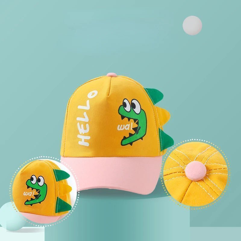 Baby Summer Baseball Cap Cute Dinosaur Baby Hat Cartoon Bear Sun Hat