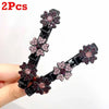 2/4pcs Korean Fixed Headband Hairpin – Double Layer Braided Hair Hoop for Effortless Style