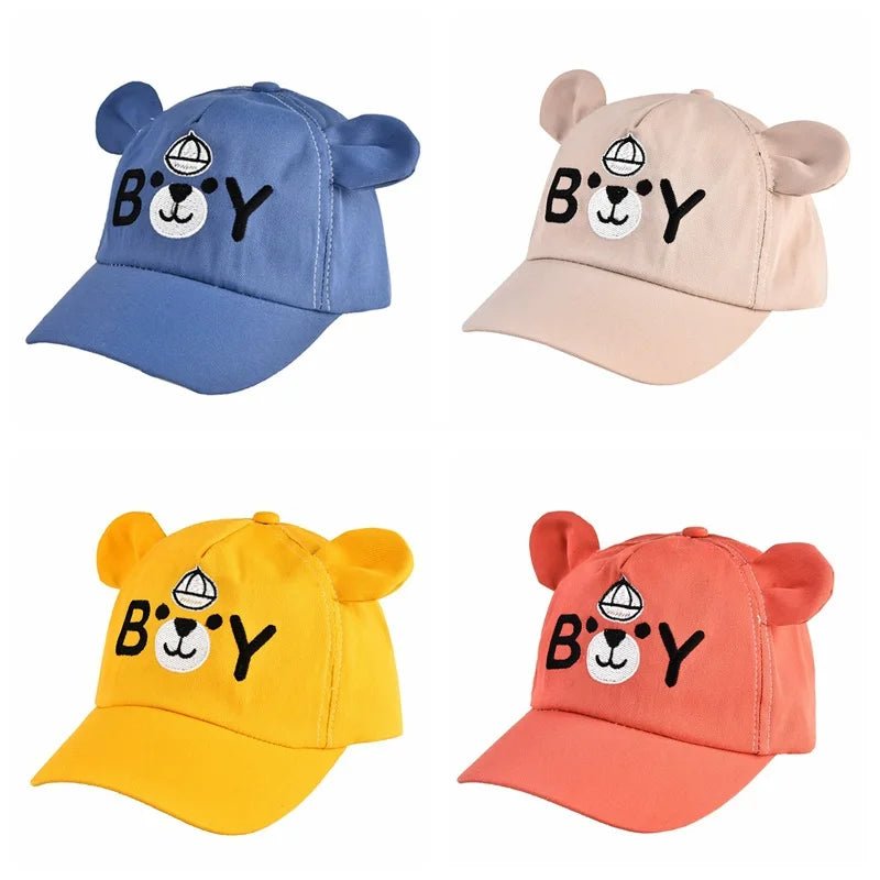 Baby Summer Baseball Cap Cute Dinosaur Baby Hat Cartoon Bear Sun Hat