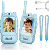2PCS Video Walkie Talkie For Kids 2-inch HD Screen Rechargeable Toys for Indoor Camping Travel Birthday Gfits for Kids Ages 3-12
