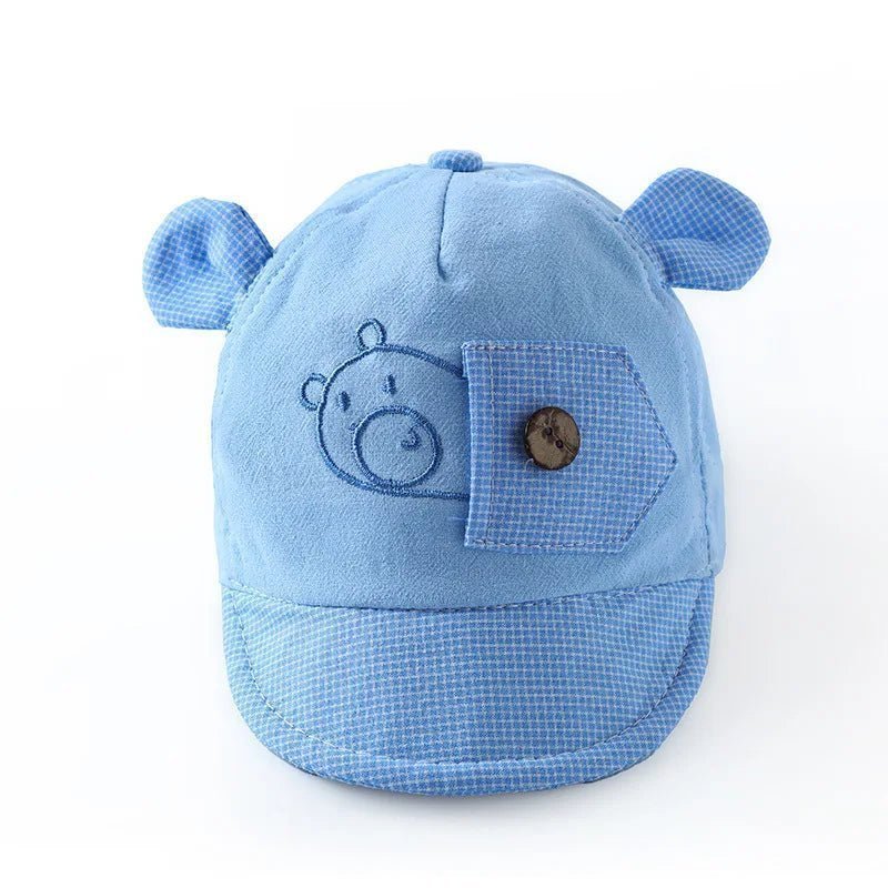 Baby Summer Baseball Cap Cute Dinosaur Baby Hat Cartoon Bear Sun Hat