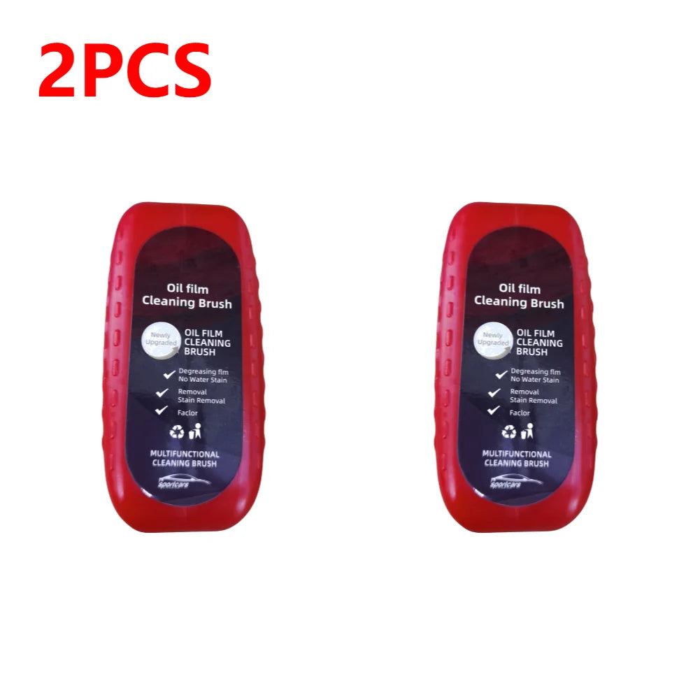 Automotive Oil Film Cleaning Brush, Hydrophobic Glass Cleaning Board, Car Glass Oil Film Remover Glass Cleaning Wipe Board for Windshield Improves Clarity and Visibility