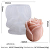 Rose Pillar Candle/Soap Molds Silicone 3D Rose Flower Resin Mould for Valentines Anniversary Wedding Table Home Decor