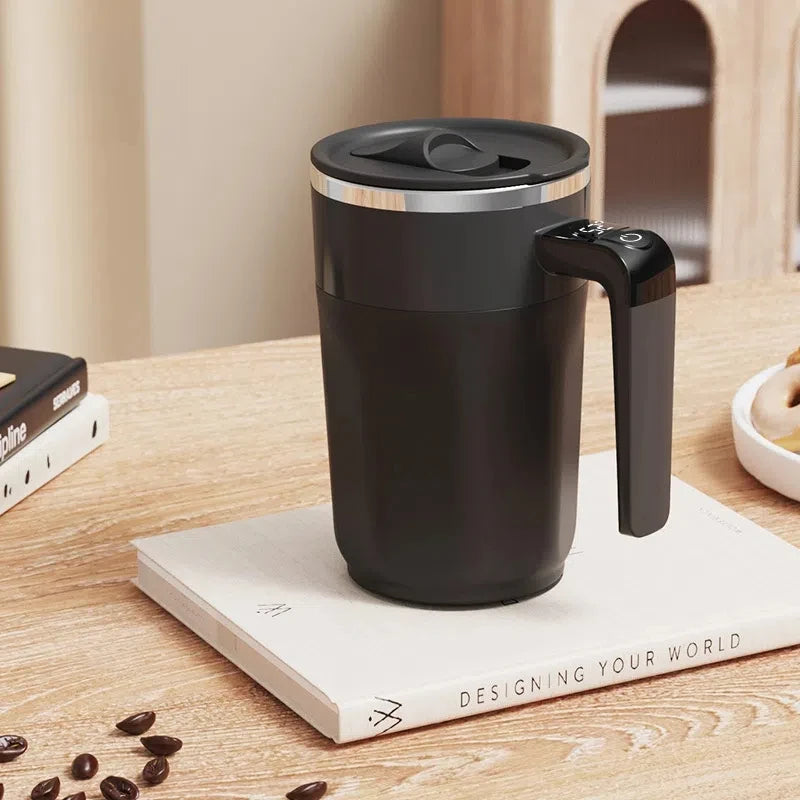 Self Stirring Coffee Mug with Temperature Display | Rechargeable Automatic Cup