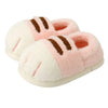 Cat Paw Slippers - Unisex Slip-On - Plush & Memory Sponge Washable Home Slippers