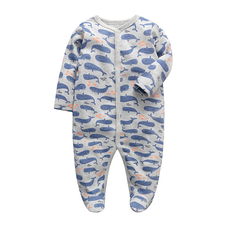 Sleepers Pajamas Onesies - Soft Cotton Baby Sleepwear for 0-12 Months