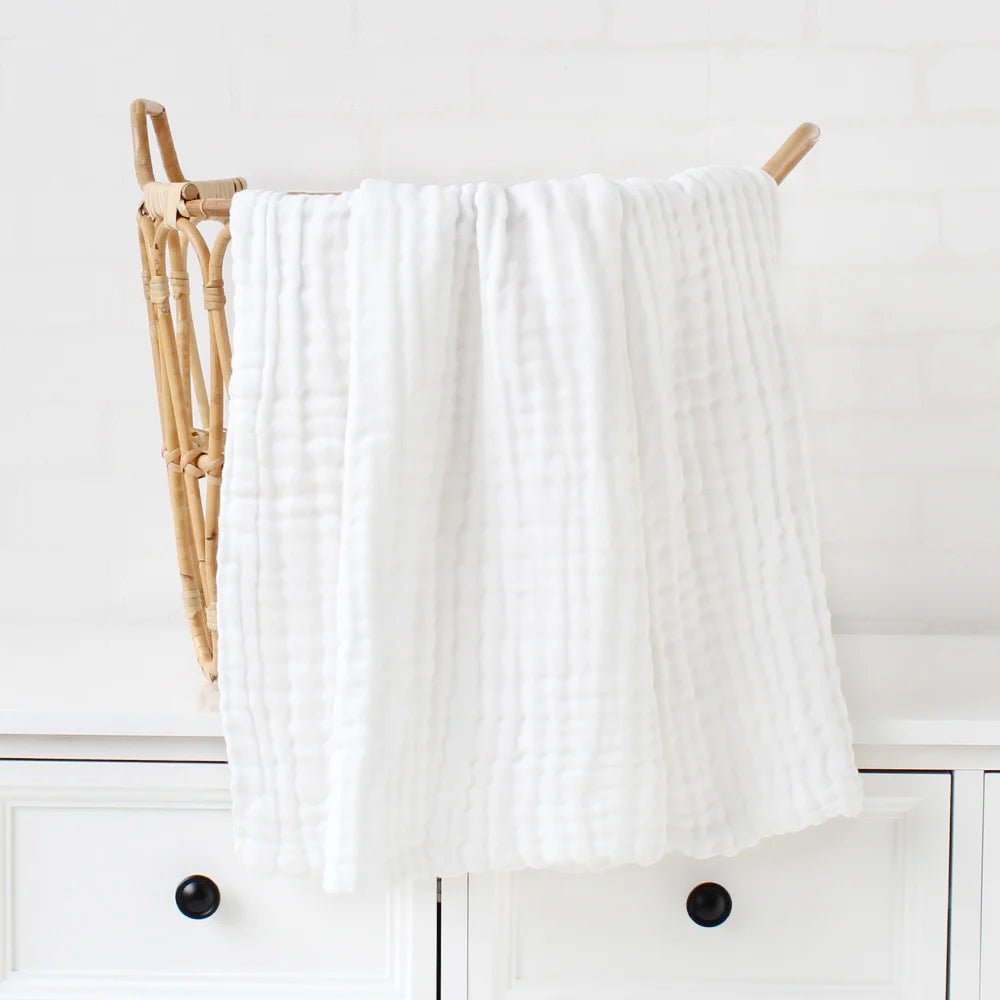 Bamboo Swaddle: Premium 6-Layer Baby Blanket Soft and Warm Muslin Wrap