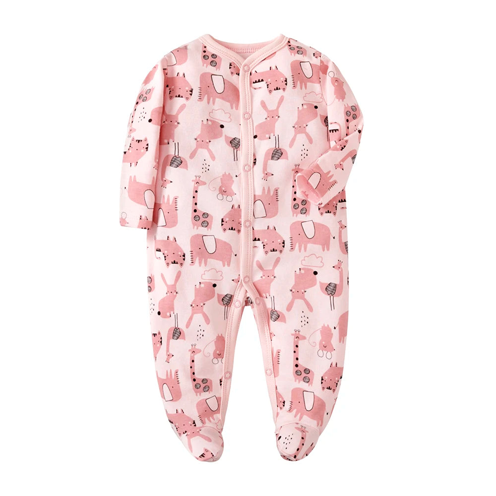 Sleepers Pajamas Onesies - Soft Cotton Baby Sleepwear for 0-12 Months