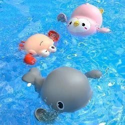 Bath Toys Summer Kids Swimming Clockwork Dolls Play Water Baby Bathing