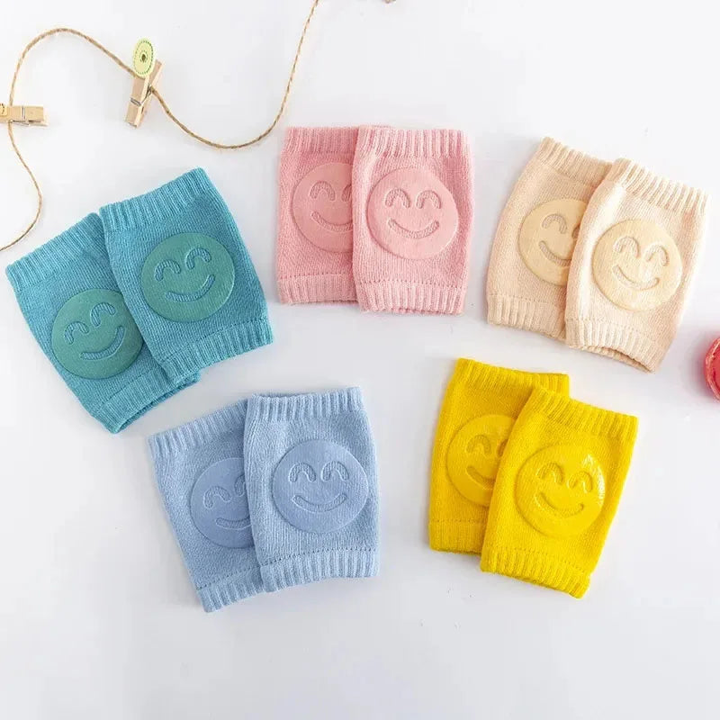 5 Pairs Baby Crawling Anti-Slip Knee Protectors - Toddlers Knee Pads Gift For Infant