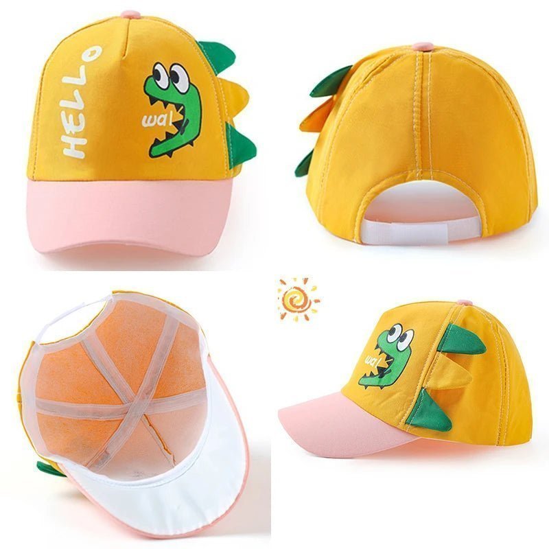 Baby Summer Baseball Cap Cute Dinosaur Baby Hat Cartoon Bear Sun Hat