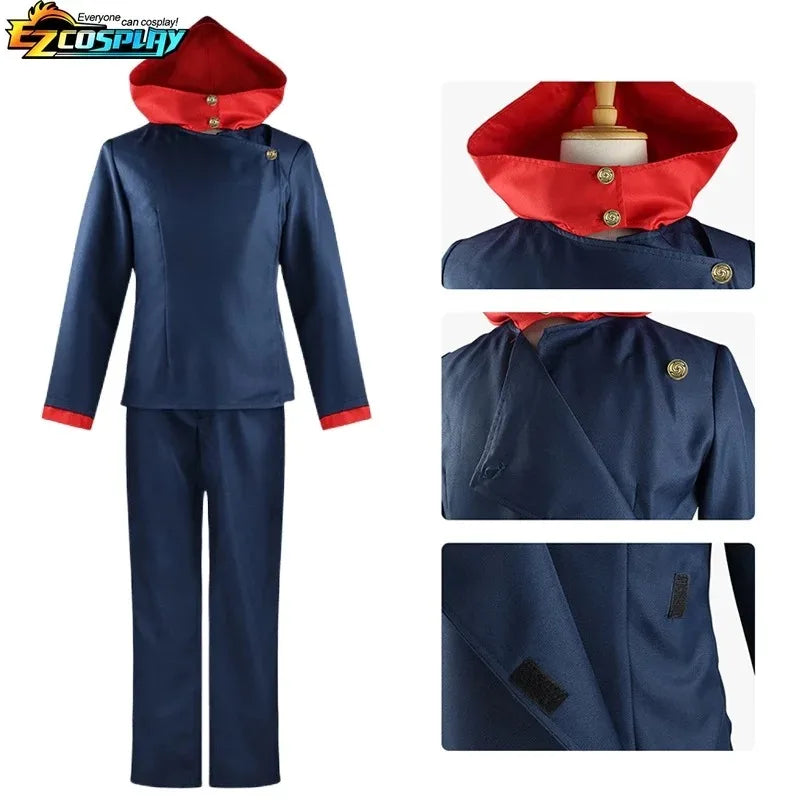 Anime Jujutsu Kaisen Itadori Yuji Cosplay Costume For Men Itadori Yuji Shirt Uniform Suit Halloween Carnival Party Outfit