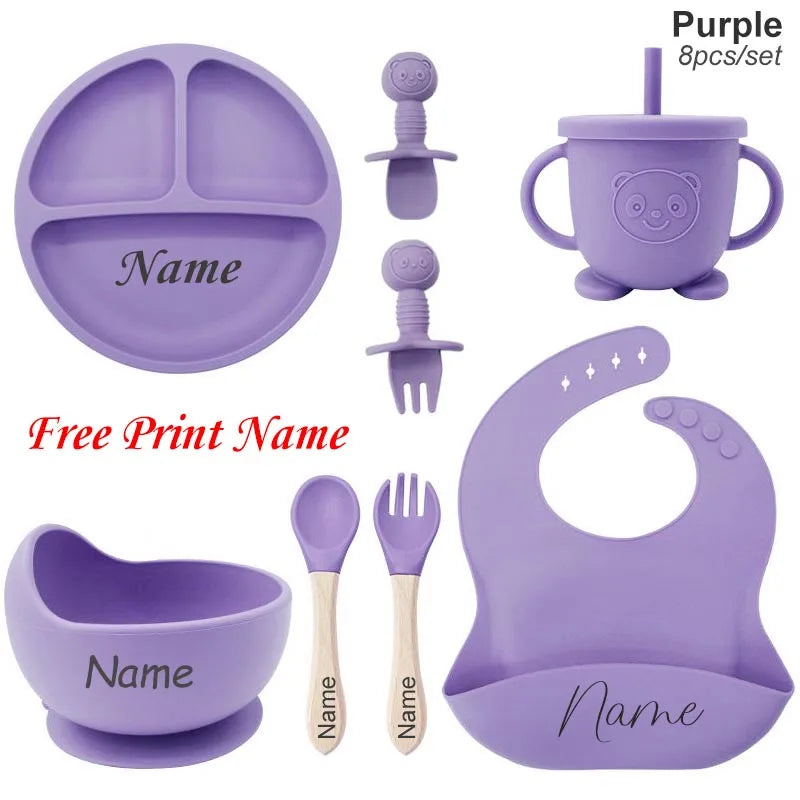 Silicone Feeding Set - Safe & Durable Baby Utensils for Mealtime Fun