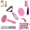 Dog Comb Dog Grooming suit 5 Piece Set Dog Brush for Grooming Dog Brush Dog Hair Comb and Dog Brush suit