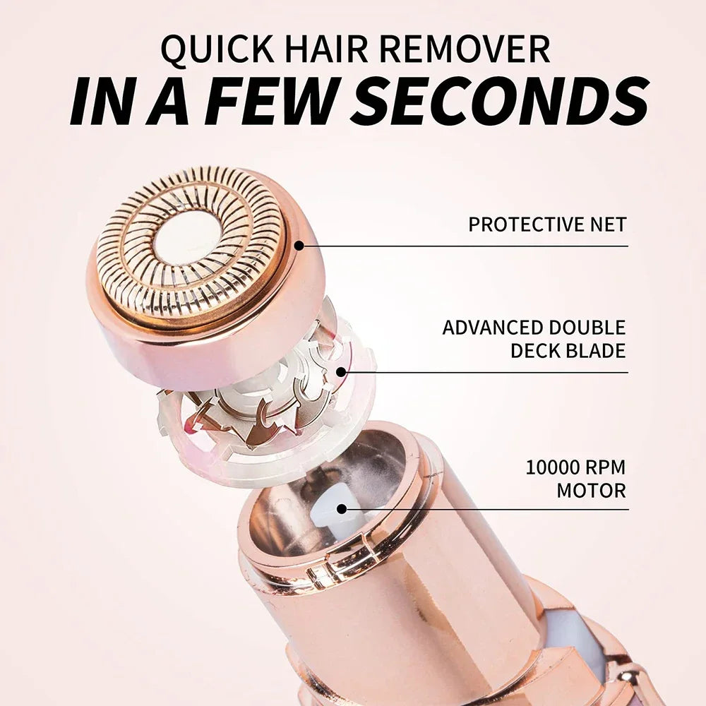 Facial Hair Remover for Women Painless Face Hair Trimmer Rechargeable Mini Epilator Lady Shaver Portable Electric Razor for Lips