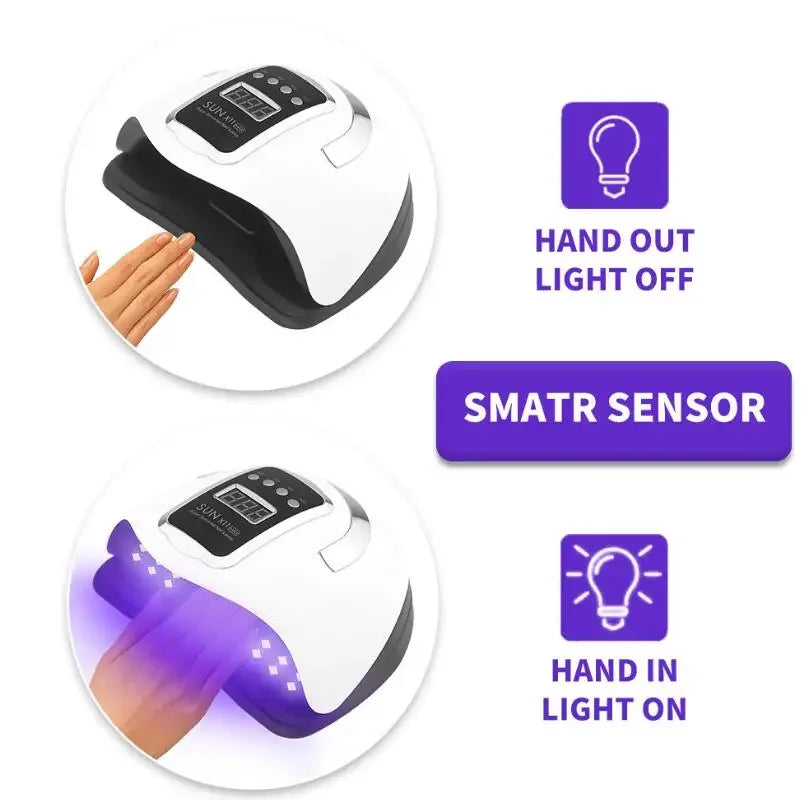 Professional Nail Drying Lamp Manicure Gel Polish, Auto Sensor UV LED