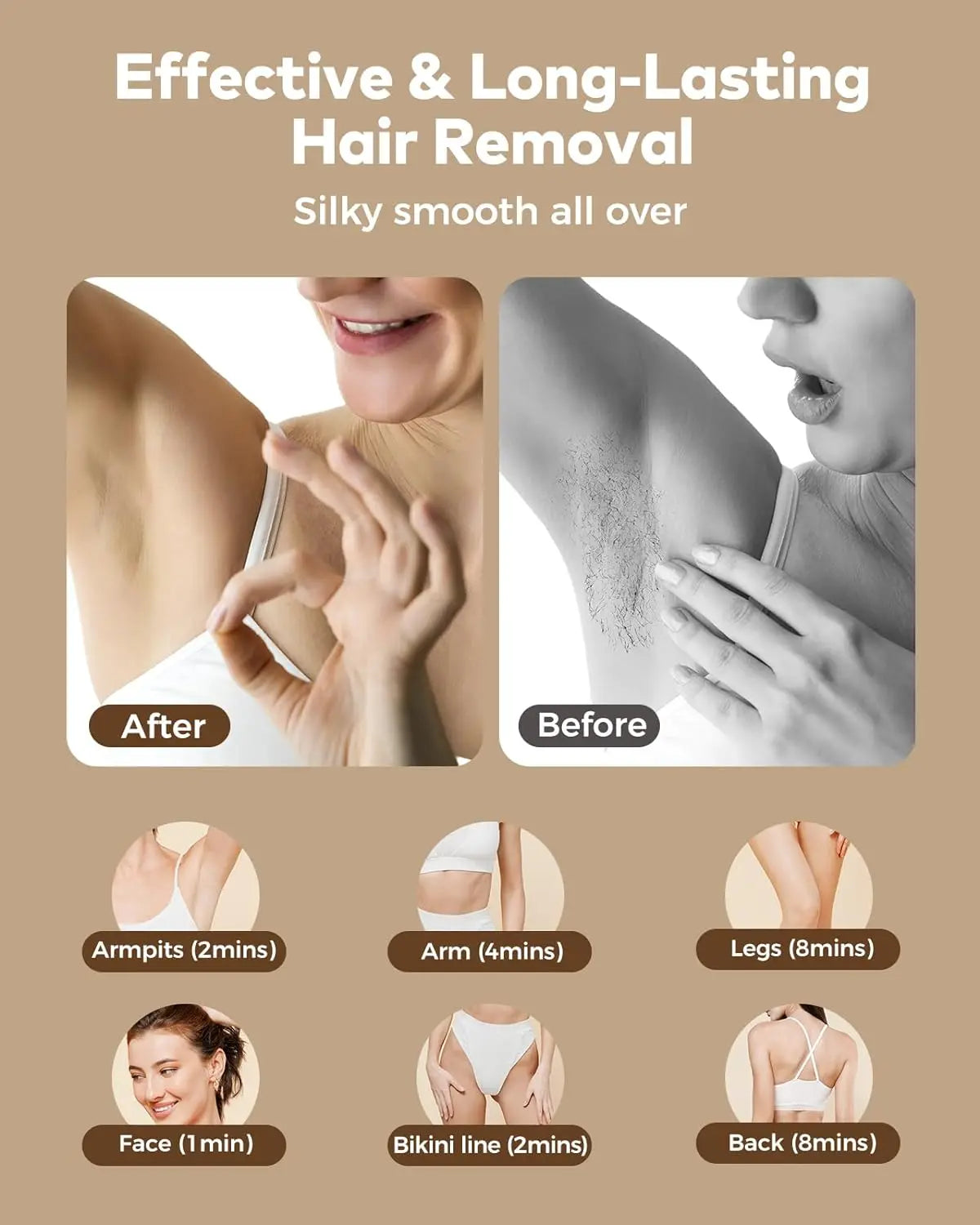 IPL Hair Removal Laser Epilator 999900 Fast Flash Hair Remover Painless Permanent Photoepilator Whole Body Treament for Women