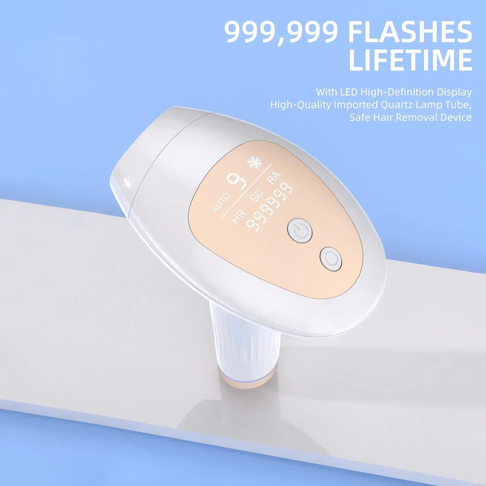 Laser Hair Removal Epilator IPL for Women and Men Home Use Ice-cooling
