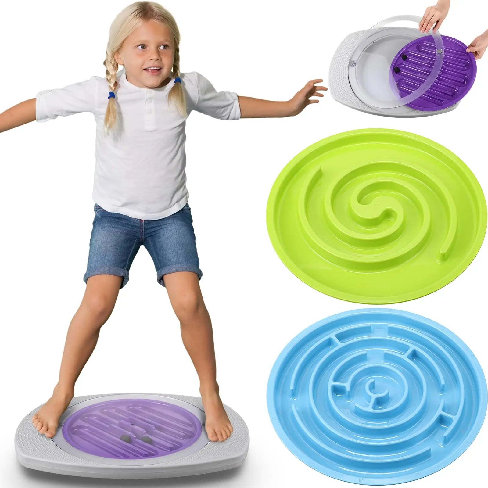 Labyrinth Balance Board Rocker Disc – Sensory Training Toy