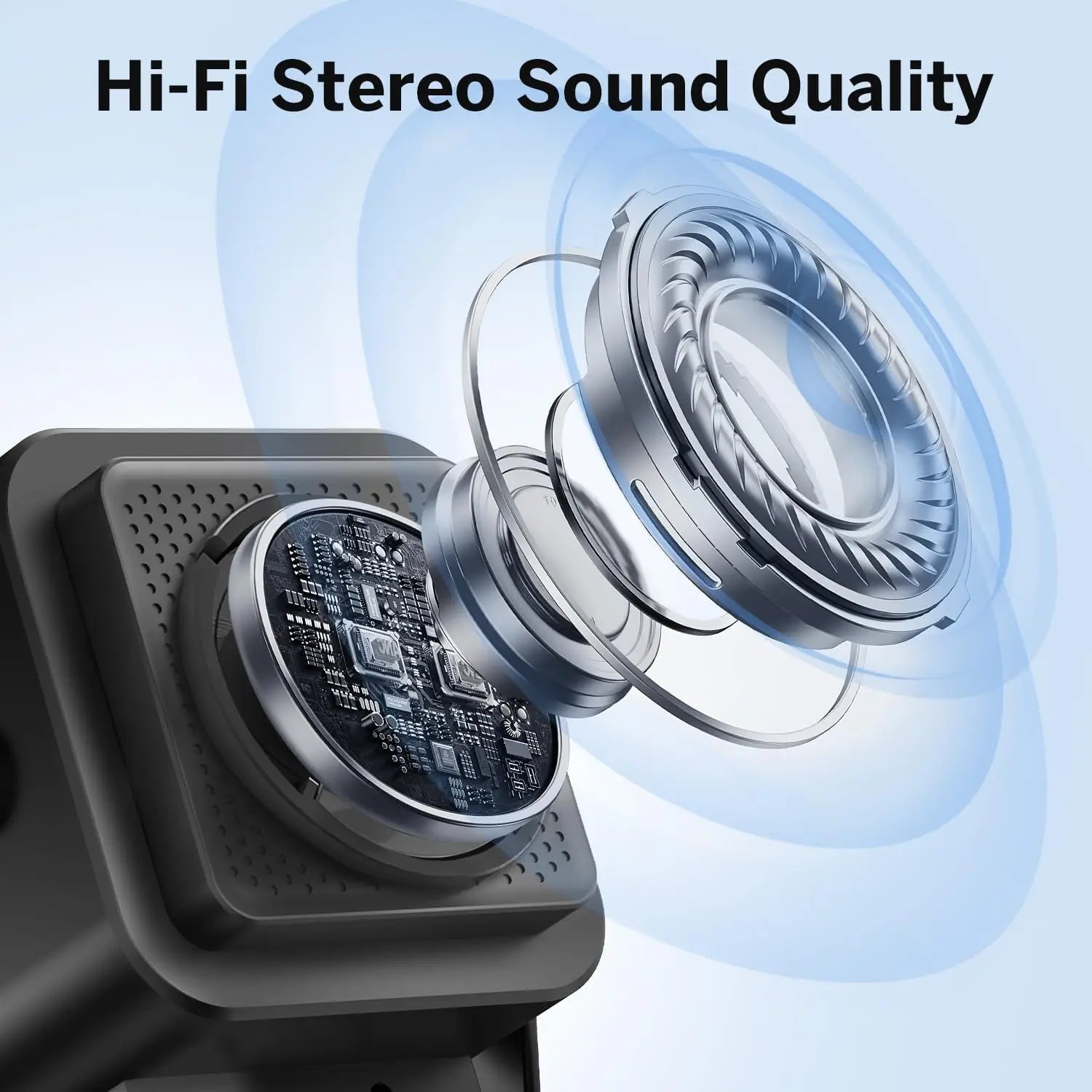 5-in-1 Auto-Induction Wireless Bluetooth Speaker | RGB Light Portable HiFi Speaker with Phone Holder
