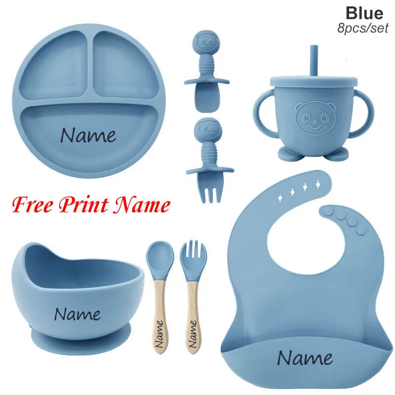 Silicone Feeding Set - Safe & Durable Baby Utensils for Mealtime Fun