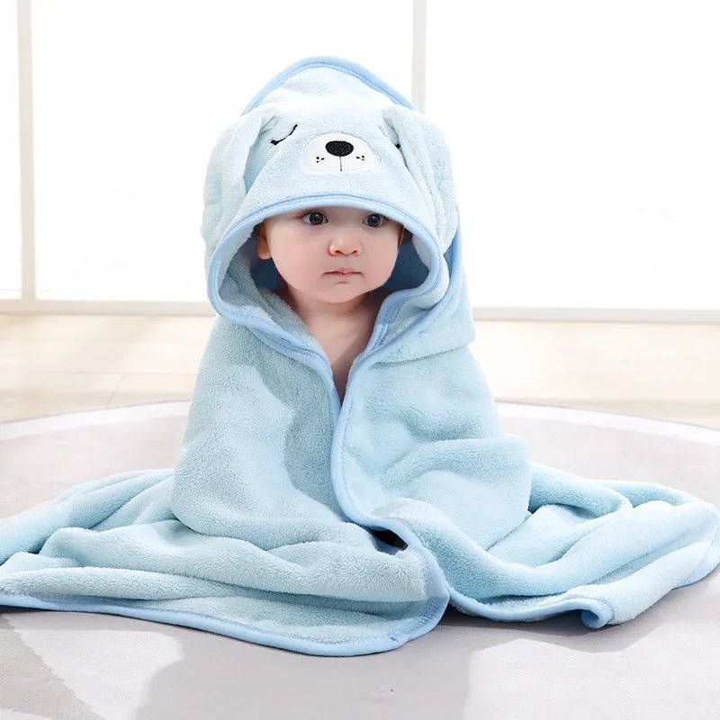 Cartoon Towel: Baby Bath Hooded Blanket, Swaddle Wrap,Toddler Bathrobe