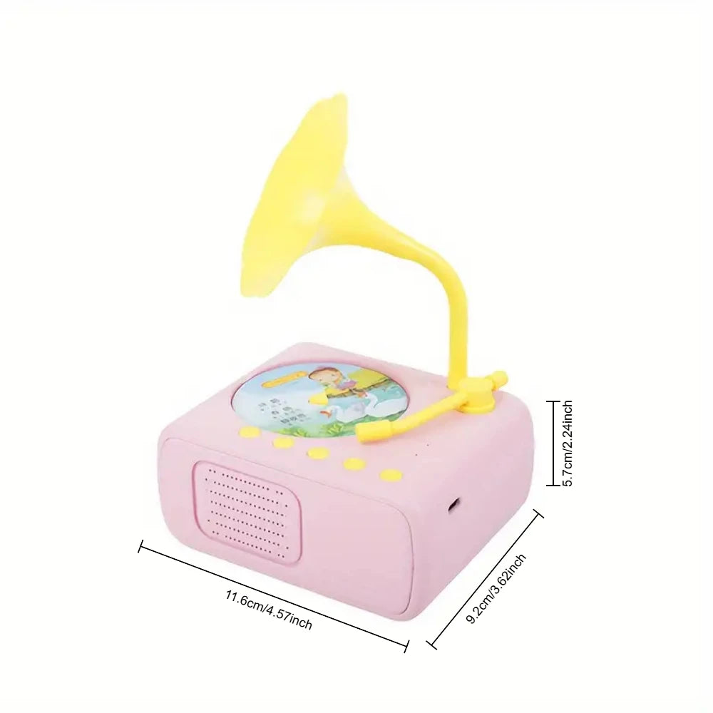 Portable Retro Phonograph Toy for Toddlers, Gifts for Boys Girls