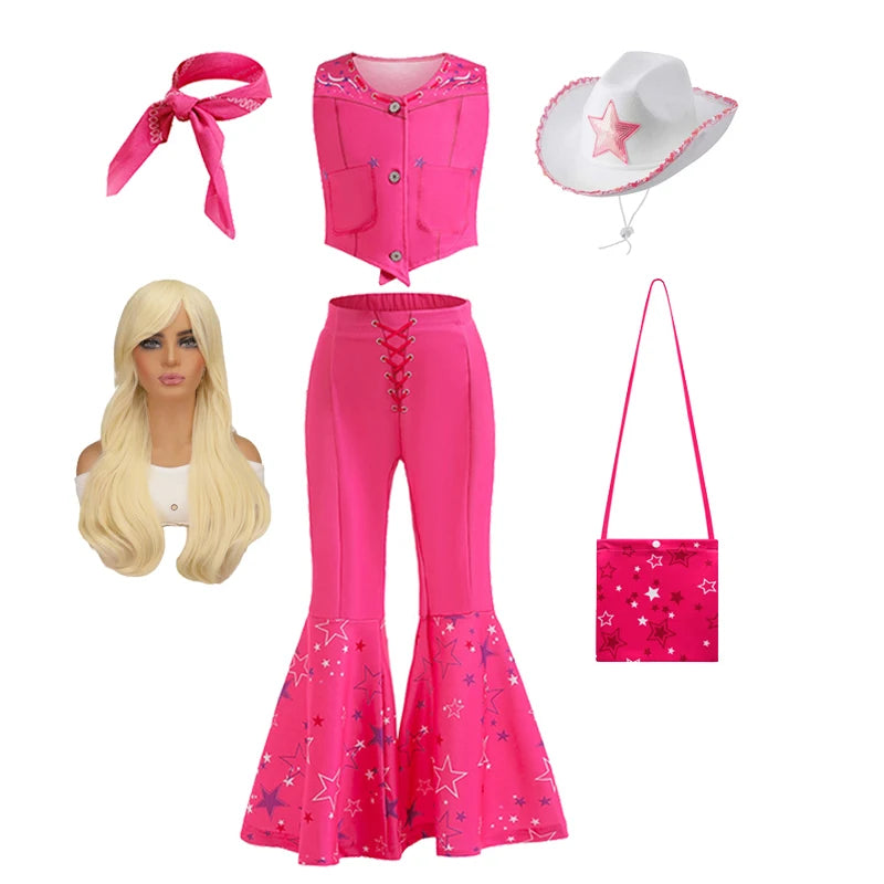 Barbie Halloween Costume - Toddler Girls Pink Top & Trousers Party Set