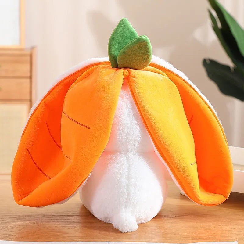 Rabbit Plushie: Magical Transforming Cosplay Strawberry, Carrot Toy!