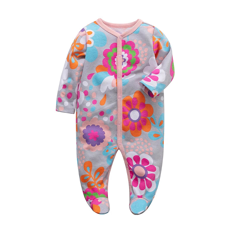 Sleepers Pajamas Onesies - Soft Cotton Baby Sleepwear for 0-12 Months