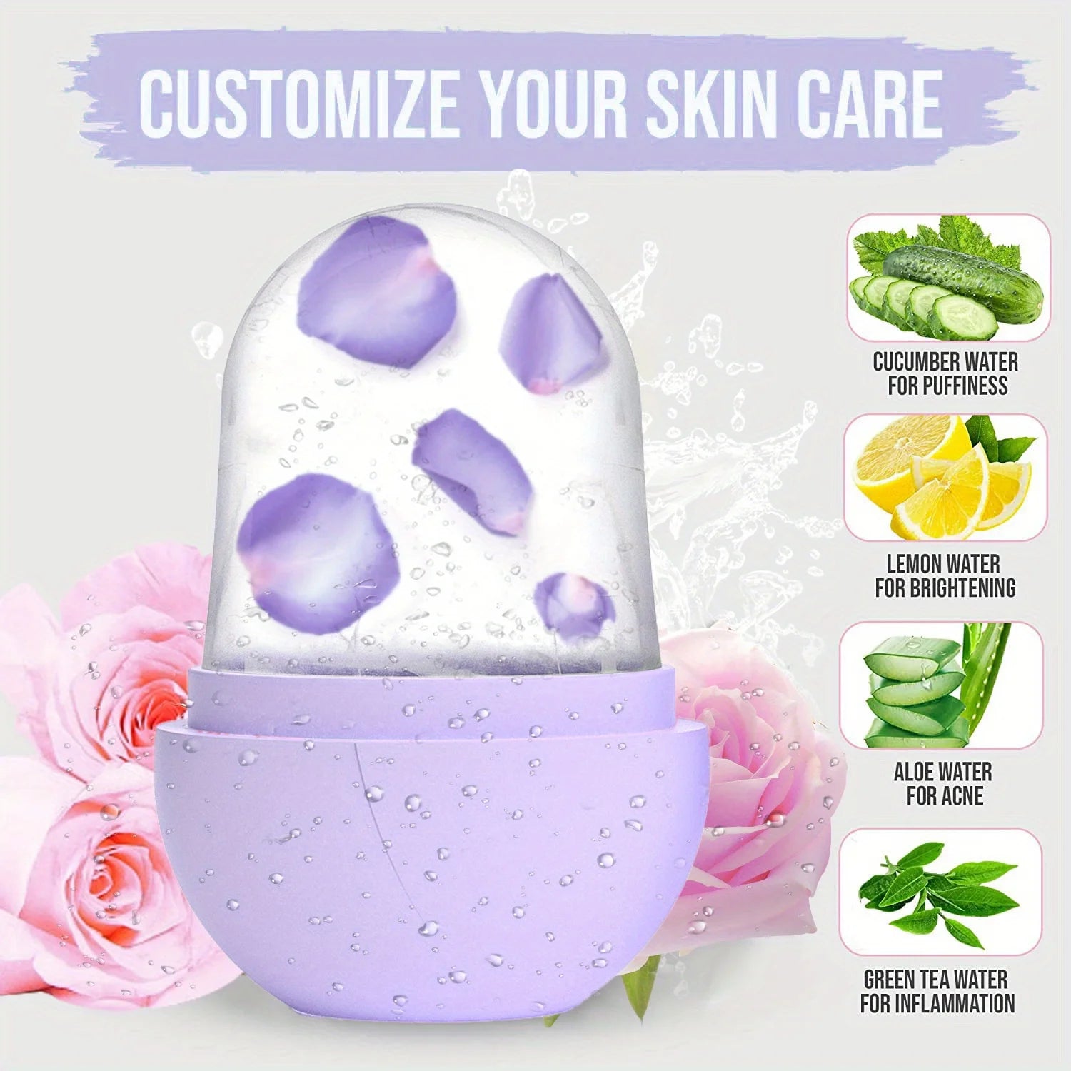 Ice Roller for Face and Eye Ice Face Roller Ice Roller Skin Care Tools for Women