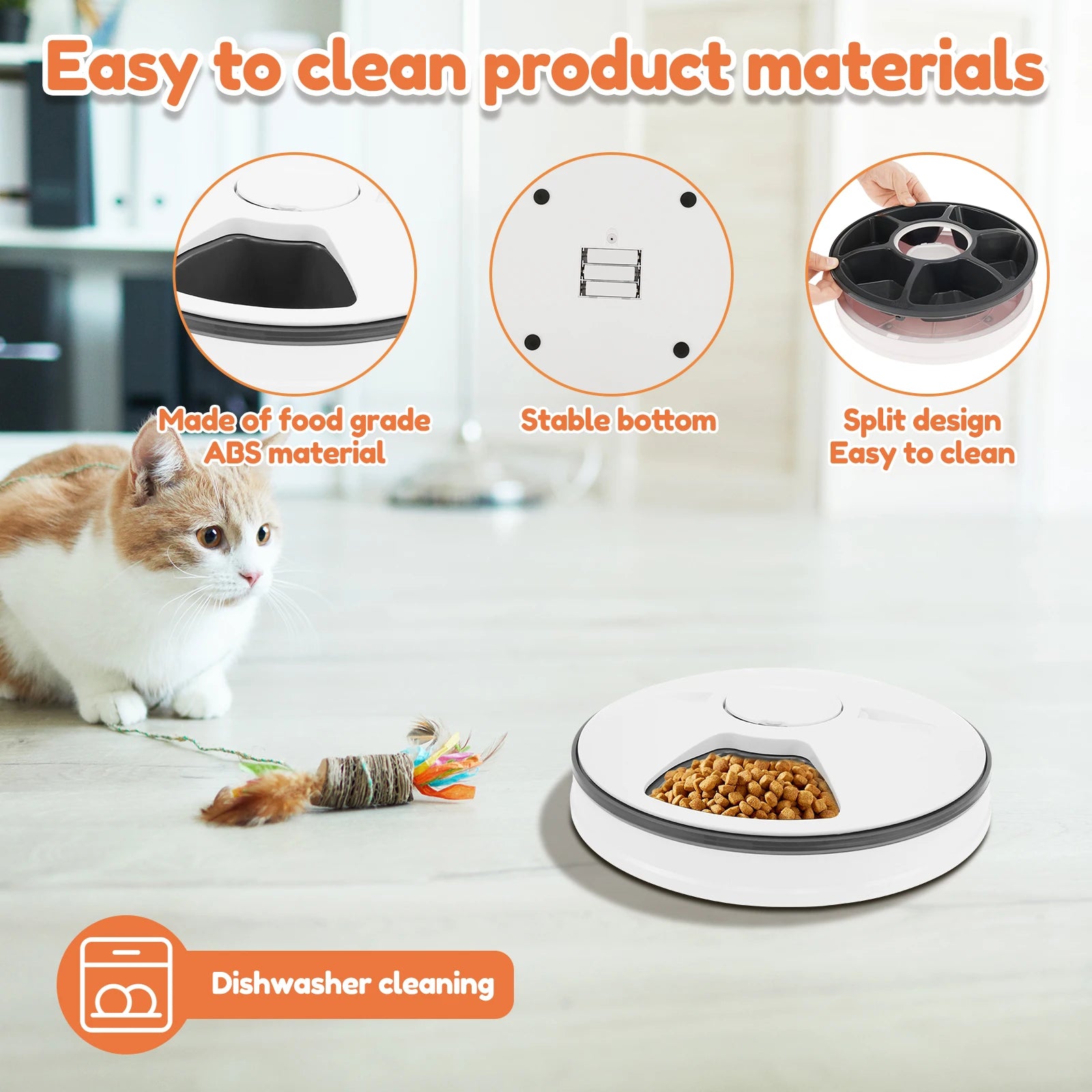 Dry Wet Food Automatic Feeder for Cats/Small Dogs